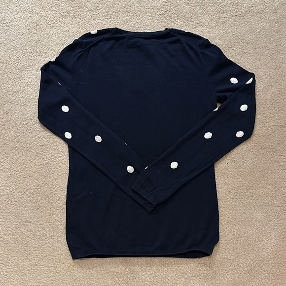 Tommy Hilfiger navy polka dot sweater. Size small. - Picture 3 of 4